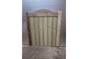 md carpentry Wooden Garden Gate, Pressure Treated, 4ft 120cm, Green, Wood