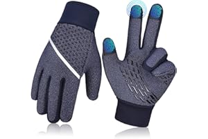 AOTOW Handschuhe Kinder Winter Fahrradhandschuhe: Touchscreen Outdoor Sport Kinderhandschuh Thermo Handschuh rutschfest Radhandschuhe Fuer Jungen Mädchen 4-12 Jahre