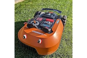 IKSAMY Worx Tuning - Adhesivo decorativo para robot cortacésped, alerón para robot cortacésped, aleta trasera para Worx M500 Plus, Luba AWD, Ecovacs Goat G1, Gardena, etc. Accesorios para robot