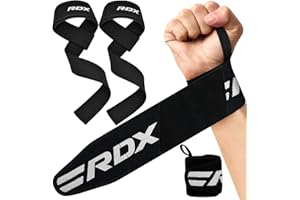 ‎RDX RDX Zughilfen Krafttraining Bodybuilding, Figure 8 Kreuzheben Gewichtheben Handgelenkschutz Griff, Gepolstert Powerlifting Fitness Weight Lifting Straps, Frauen Männer Deadlift Pull up Grip