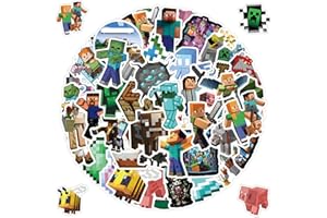 Yoimckay 55 pegatinas de Miner, bonitas pegatinas de dibujos animados, impermeables, para botella de agua, portátil, guitarra, monopatín, para adolescentes, adultos