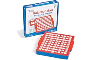 HAND2MIND Learning Resources Tableau d'informations mathématiques interactif de soustraction, Apprendre la soustraction, Tableau d'activités à corriger soi-même pour l'apprentissage Autonome, dès 5 Ans