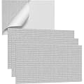 TATIVALO Lot de 16 panneaux acoustiques autocollants - 120 x 60 cm - Panneaux muraux - Insonorisation et isolation phonique - Feutre en fibre de polyester - 1200 g/m² - Pour mur et plafond - Pour