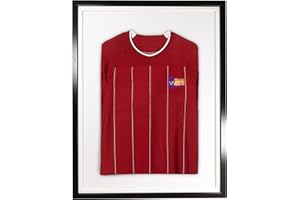 Vivarti DIY adulto estándar deportes camisa pantalla marco 60 x 80cm - marco negro, marco interior blanco, tarjeta de respaldo blanco