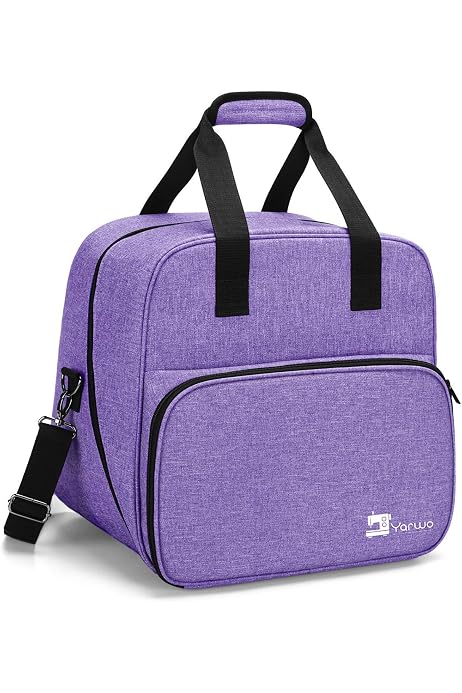 Produktbild von Luxja Overlock-Tasche – Transport- Und Aufbewahrungstasche Für Overlockmaschinen, Grau, 33x30,5x34 Cm