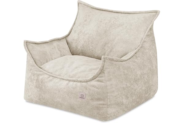MISIOO Barnstol Roya Szenila - Fåtölj för barnrum - Mjuk barnpuff - Golvpuff - Premium Scenila - 80 x 73 x 58 cm