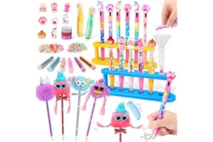 Charmofun Kit de Fabrication de Stylos, Atelier des Stylos, DIY Stylos Personnalisés, Kit de Creation Stylo, Activité Manuelle Enfants, Set Loisir Creatif Fille Garcon (Édition Standard)