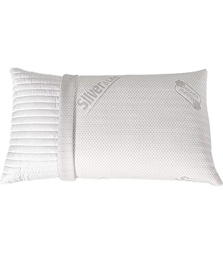 Guanciali Cuscini Letto Fiocco Memory Foam Con Fodera Fibra Di BAMBOO 42x72 H15 - 12