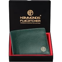 HAMMONDS FLYCATCHER Minimalist Leather Men's Wallet - Sea Green, Slim Design - View #4