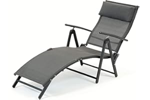 SUNTIME Havana Charcoal Sunlounger