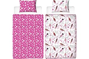 REST EASY SLEEP BETTER Rest Easy Single Coverless Duvet Bedding | Care Free Reversible Coverless Quilt & Pillowcase | Washable Duvet | Perfect For Travelling & Sleepovers, 10.5 tog