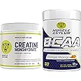 Muscle Asylum Creatine monohydrate powder - (Unflavoured) 250gm & BCAA - (Orange Mango) 300g