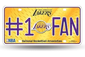 RICO INDUSTRIES NBA # 1 Fan Metal Auto Tag