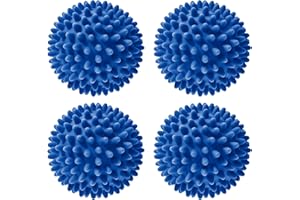 Handy Laundry Laundry Dryer Balls, Clothes Come Out Soft, Fluffy, Fewer Wrinkles & Less Static Cling, A Natural Alternative to Fabric Softener, Reduce Drying Time and Save on Energy, (Set of 4)