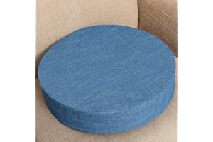 EN AyuL Cojín de asiento de silla de 40/45/50 cm, cojín de asiento de silla de 3/5/8 cm de grosor, cojín redondo suave para interiores y exteriores, comedor, cocina, oficinas