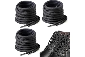 ADMYGO 3 paia di lacci rotondi di stivali, lacci per scarpe sportive rotonde da 4 mm, elastico per escursionismo, sicurezza, trekking, per bambini, adulti, basket