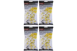 PRIDESPORTS Pride Professional Tee System Golf Pro Length 2 3/4" 100 t Wht/Yl (4-Pack)