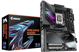 GIGABYTE Scheda madre Z890 AORUS MASTER - Supporta CPU Intel Core Ultra (Serie 2), 18+1+2 fasi VRM, fino a 9500MHz DDR5 (OC), 2xPCIe 5.0 + 3xPCIe 4.0, Wi-Fi 7, LAN 10GbE, Thunderbolt 4