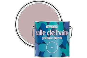 Rust-Oleum Peinture Rose Résistante à l'eau pour Murs de Salle de Bains, Finition Mate - Lumière Tamisée 2.5L
