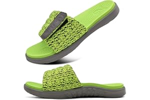 ONCAI Sandalias de Piscina Hombre Punta Abierta Correa Ajustable Pantuflas Verano Ortesis de Soporte de Arco Deportes Zapatillas Playa Talla 40-49