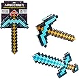 Mattel Minecraft Toys, Sword and Pickaxe, Minecraft Game Transforming Kid size Role-play Accessory, FCW14