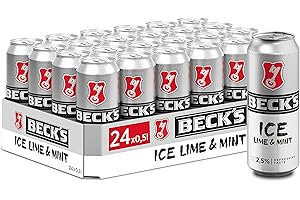 ‎BECK'S Beck's Ice Lime & Mint Dosenbier EINWEG (24 x 0.5 l), Biermischgetränk