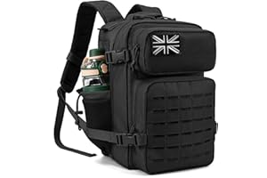 QT&QY Military Tactical Backpacks For Men Army Molle Daypack 25L/35L/45L Lage 3 Day Bug Out Bag Camping Hiking Rucksack With Bottle Holder