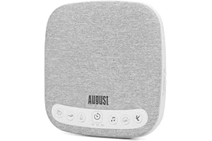 August SE160 White Noise Machine - pomoc w zasypianiu dla niemowląt, 14 naturalnych dźwięków, biały szum z regulacją głośności do 60 dB, czas pracy baterii