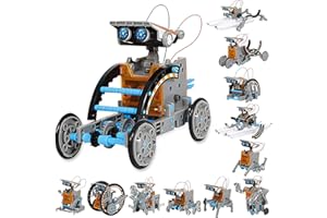 Sillbird Robot solaire pour enfants à partir de 8 ans - Kit de construction 12 en 1 STEM - 190 pièces - Jouet éducatif - Cadeau pour garçons et filles à partir de 8