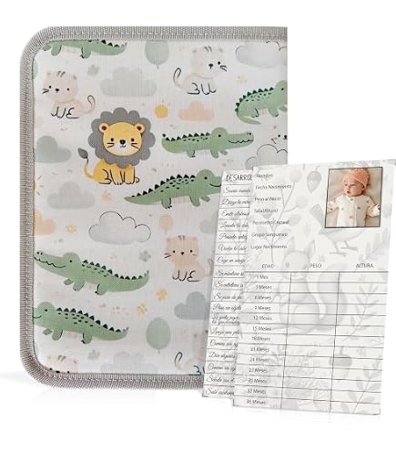 ROSY FUENTES Porte-Documents Pour Bébé - Design Élégant Rose Poudré Avec Fermeture Éclair - Idéal Pour Ranger Documents Importants