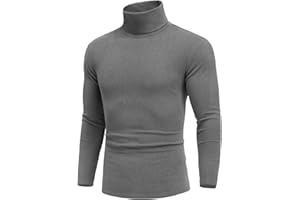 COOFANDY Rollkragenshirt Herren Rollkragenpullover Turtleneck Langarmshirt Rollkragenpulli Regualr Unterzieh