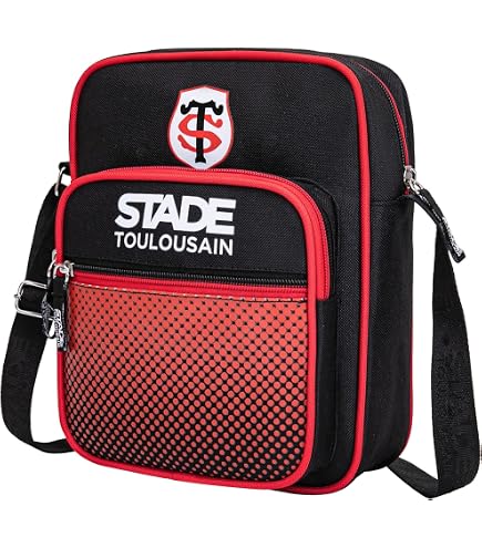 Sac à Dos Stade Toulousain – Collection Officielle Rugby – Polyester, 30x43x14 Cm, Dos Moussé