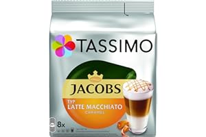 Kapsułki Tassimo Jacobs Latte Macchiato Caramel 8 kaw białych, rozmiar XL
