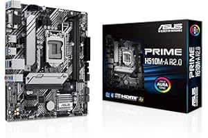 ASUS Prime H510M-A R2.0 Motherboard Socket Intel LGA1200 (Intel H470 Chipset, mATX, DDR4, USB 3.2 Gen 1, M.2, 1GB Ethernet, Aura Sync)