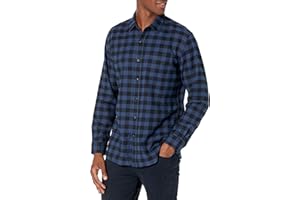 Amazon Essentials Camisa de Franela, Manga Larga (Disponible en Tallas Grandes) Hombre