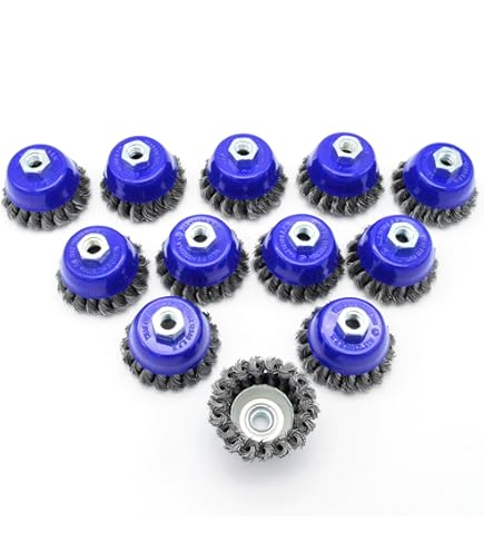 Spazzola A Tazza BGS M14x2, Diametro 65mm - Per Smerigliatrici E Pulitura Metall