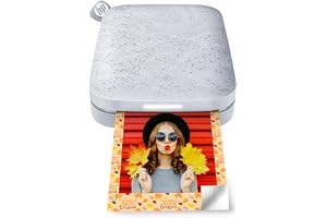 Sprocket 2x3" Instant -fotoskrivare - Bärbar Färgtrådlös Mobil Skrivare - Zink Fotopapper med Klister - Skriv ut från iOS & Android med Bluetooth och Rolig App