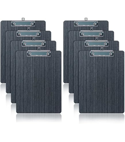 12 Clipboard In Legno Per A4 - Portablocco Con Clip Metallo, Per Ufficio, Scuola O Casa - Foto 2