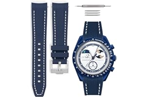 HORACE Correa reloj de goma compatible Omega x Swatch MoonSwatch 20mm