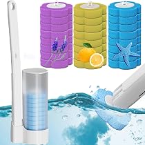 Brosse WC Jetable SUQ - 24 Recharges Parfumées - Nettoyage Hygiénique Sans Contact
