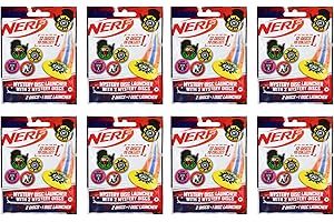 TOPTOYS2U BARGAIN BUNDLES Nerf - Blind Bag Party Favour Sets - Classic Disk Launcher - Pack of 8