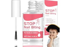 MRCUVARYAS Smalti per la masticazione delle unghie, da 15 ml, per bambini, succhiare il pollice, Stop a prevenire la masticazione delle unghie e succhiare il pollice, per bambini e adulti, senza bite smalto
