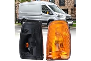 JSKAPA Side Wing Mirror Indicator Light Cover Fit For Ford Transit MK8 V363 2013-2024 Right Driver Side Off Side (Right Side)