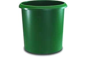 LÄUFER PASSATOIA Allrounder cestino rotondo Bidone delle immondizie con manico, plastica resistente, 18 L 18 l verde