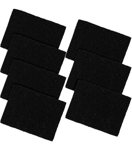 Lot 8 Filtres Charbon Actif Pour Bac à Compost - Rond 160mm, Carré 120mm - Anti-Odeurs