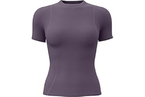 ATRACTIVOLL Maglietta Donna Sportiva Maglia a Maniche Corte, Magliette da Yoga Corsa, Asciugatura Rapida Elastico Corta T-Shirt