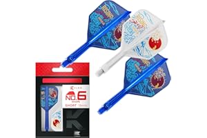 TARGET DARTS Target Japan Player Edition K Flex Flights and Shaft System | 3er-Pack Kflex All In One Flights, Player Edition Dartzubehör | K-Flex Dartschaft kurz/Mittelstufe/Mittel