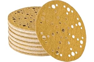 Wabrasive Schleifscheiben 150mm Klett 48 Löchern K40 Set 50 Stk | Schleifpapier für Holz & Karosseriereparaturen | passend zu Festool Rotex 150 Exzenterschleifer mit Schleifteller 150mm klett