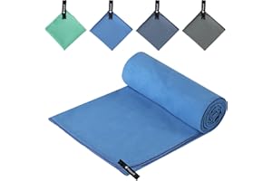 Hosuni Small Microfibre Gym Towel for Active Sports (60x30cm), Quick Dry Beach Towel, Super Absorbent & Ultra Compact Microfibre Travel Towel for Cardio, Cycling, Strength Training, Running