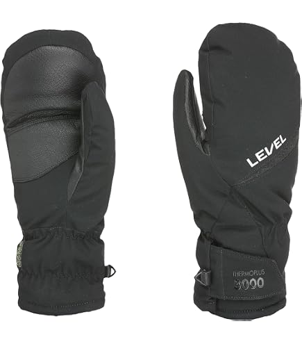 Level Evolution Gore-Tex - Guanti Sci Uomo Con Polsino e Cinturino Regolabile, Invernali Protettivi, Impermeabili e Traspiranti, Termici Da Neve Ideali Nella Stagione Fredda, 1 Paio